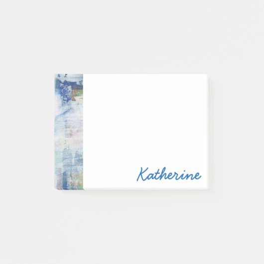 Addieren Sie Ihre Namens| weiße Wäsche III Post-it Klebezettel (Vorderseite)