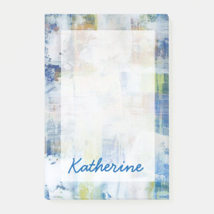 Addieren Sie Ihre Namens  weiße Wäsche III Post-it Klebezettel