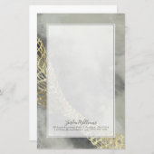 Addieren Sie Ihre Namens| Wolken-Matrix Briefpapier (Vorne/Hinten)