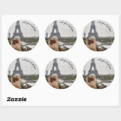 Addieren Sie Ihre Reise-Foto- und Runder Aufkleber (Blatt)