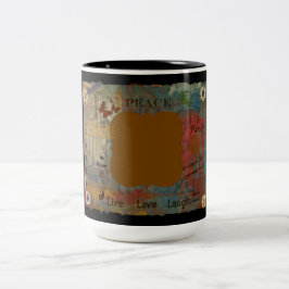 Addieren Sie Ihre Selbst Zweifarbige Tasse