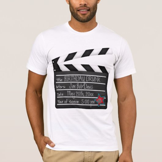 Addieren Sie Ihre Wort-Filmregisseur-Schindel T-Shirt (Vorderseite)