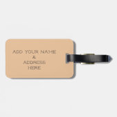 Addieren Sie Ihren eigenen Gepäckanhänger (Rückseite horizontal)