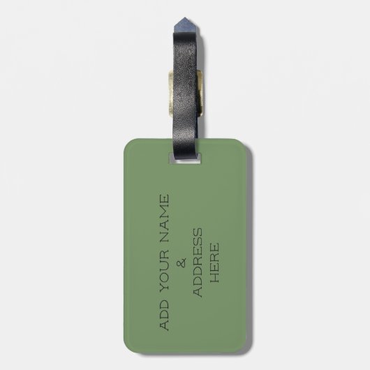 Addieren Sie Ihren eigenen Gepäckanhänger (Rückseite vertikal)