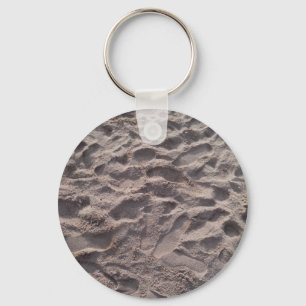 Addieren Sie Ihren eigenen Text und in Sand Schlüsselanhänger