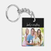 Addieren Sie Ihren Familien-Foto-Schlüsselanhänger Schlüsselanhänger (Vorderseite links)
