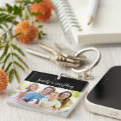 Addieren Sie Ihren Familien-Foto-Schlüsselanhänger Schlüsselanhänger (Vorderseite rechts)