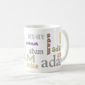 Addieren Sie Ihren kundengerechten Namen Kaffeetasse (VorderseiteRechts)