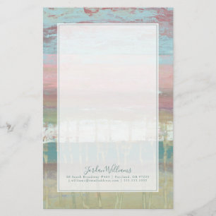 Addieren Sie Ihren Namens abgewischten Horizont Briefpapier