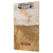 Addieren Sie Ihren Namens| bernsteinfarbiger Klemmbrett (Links)