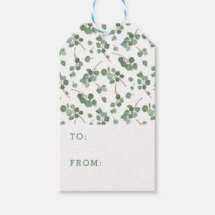 Addieren Sie Ihren Namens  Eukalyptus-silberner Geschenkanhänger