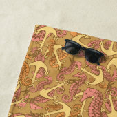 Addieren Sie Ihren Namens| flüchtigen Seepferd-und Strandtuch (Beispiel)