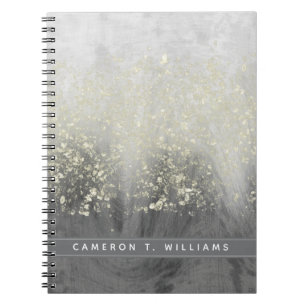 Addieren Sie Ihren Namens  Glitzer-Strudel Notizblock