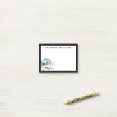 Addieren Sie Ihren Namens| HipsterSloth Post-it Klebezettel (Auf Schreibtisch)