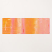 Addieren Sie Ihren Namens| karibischen Himmel Yogamatte (Vorderseite (Horizontal))