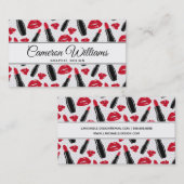 Addieren Sie Ihren Namens| Lippenstift-und Visitenkarte (Vorne/Hinten)