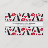 Addieren Sie Ihren Namens| Lippenstift-und Visitenkarte (Rückseite)