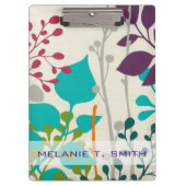 Addieren Sie Ihren Namens| Metro-Garten III Klemmbrett (Vorderseite)