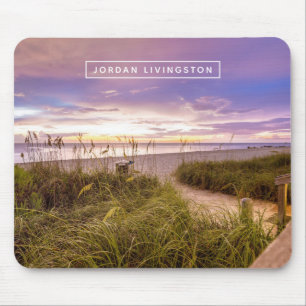 Addieren Sie Ihren Namens  Neapel Strand Florida Mousepad