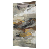 Addieren Sie Ihren Namens| neutralen abstrakten Klemmbrett (Links)