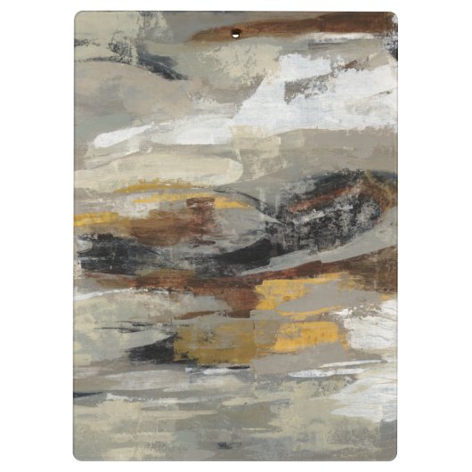 Addieren Sie Ihren Namens| neutralen abstrakten Klemmbrett (Rückseite)