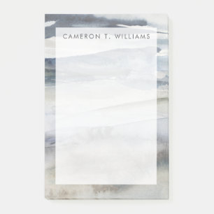 Addieren Sie Ihren Namens  neutralen Salznebel Post-it Klebezettel