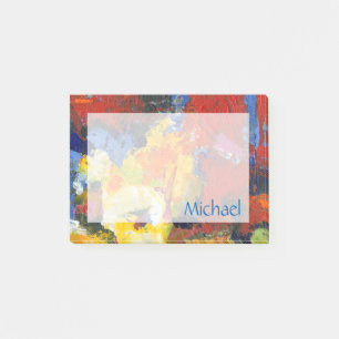 Addieren Sie Ihren Namens  Rennen-Tag Post-it Klebezettel