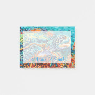 Addieren Sie Ihren Namens  Seeschatz I Post-it Klebezettel