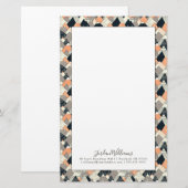 Addieren Sie Ihren Namens| skandinavischen Briefpapier (Vorne/Hinten)