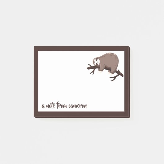 Addieren Sie Ihren Namens| Trägheits-Modus Post-it Klebezettel (Vorderseite)