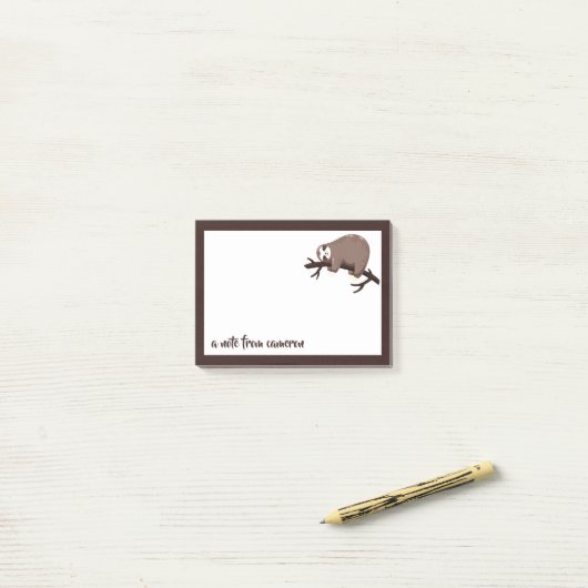 Addieren Sie Ihren Namens| Trägheits-Modus Post-it Klebezettel (Auf Schreibtisch)