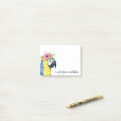 Addieren Sie Ihren Namens| tropischen Halo - Post-it Klebezettel (Auf Schreibtisch)