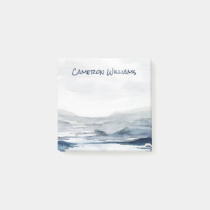 Addieren Sie Ihren Namens  verblaßten Horizont II Post-it Klebezettel