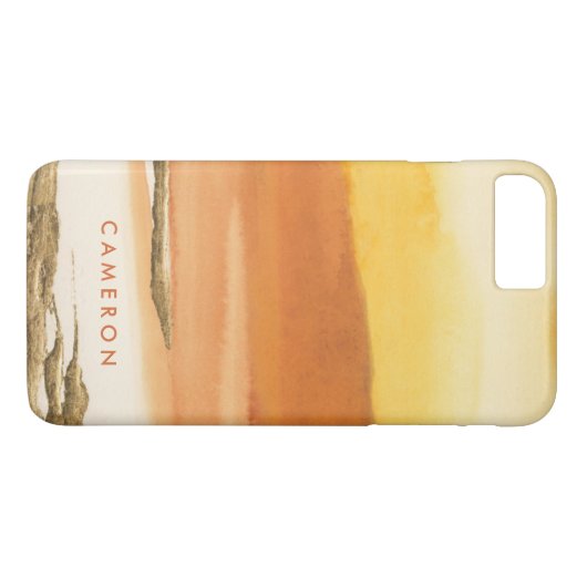 Addieren Sie Ihren Namens| vergoldeten abstrakten Case-Mate iPhone Hülle (Rückseite (Horizontal))