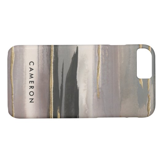 Addieren Sie Ihren Namens| vergoldeten Case-Mate iPhone Hülle (Rückseite (Horizontal))