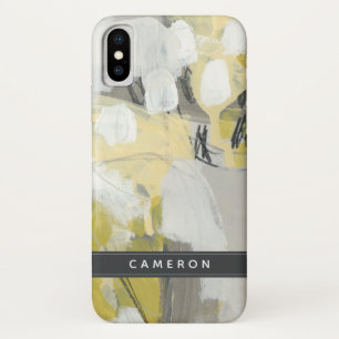Addieren Sie Ihren Namens  zitronengelben Nebel Case-Mate iPhone Hülle