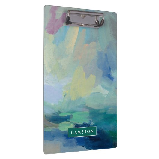 Addieren Sie Ihren Namensabstrakten Druck | Klemmbrett (Rechts)