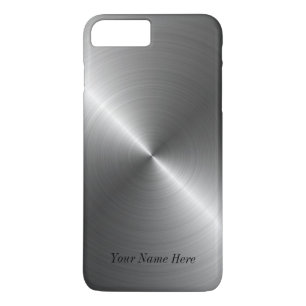 Addieren Sie Ihren Namensstahlmetallblick iPhone 7 Case-Mate iPhone Hülle