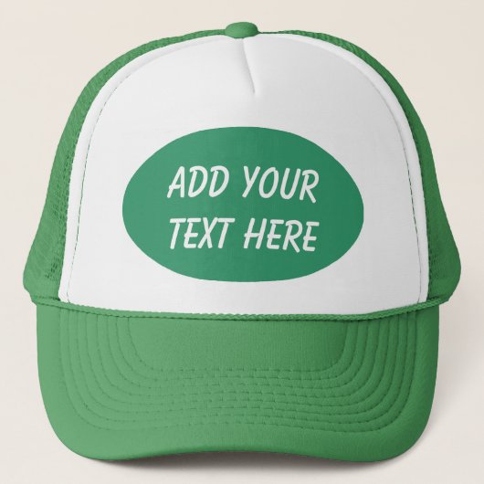 ADDIEREN SIE IHREN TEXT HERE-HAT TRUCKERKAPPE (Vorderseite)