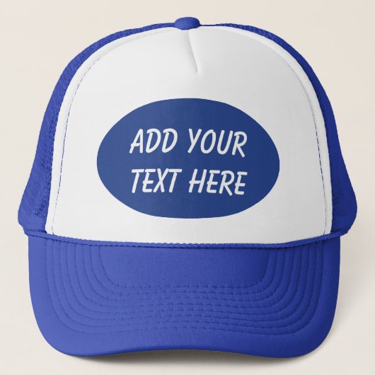 ADDIEREN SIE IHREN TEXT HERE-HAT TRUCKERKAPPE (Vorderseite)