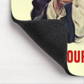 Addieren Sie Ihren Text Mousepad (Ecke)