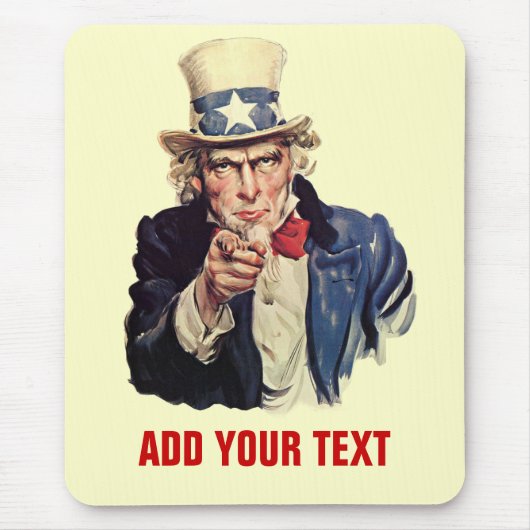 Addieren Sie Ihren Text Mousepad (Vorne)