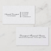 Addieren Sie Info-Luxusperlen-berufliche Visitenkarte (Vorne/Hinten)