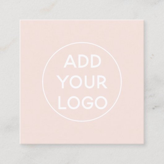 Addieren Sie kundenspezifisches Logo, das moderne Quadratische Visitenkarte (Vorderseite)