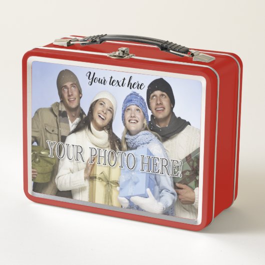 Addieren Sie leicht Ihr Foto u. Text Metall Brotdose (Vorderseite)