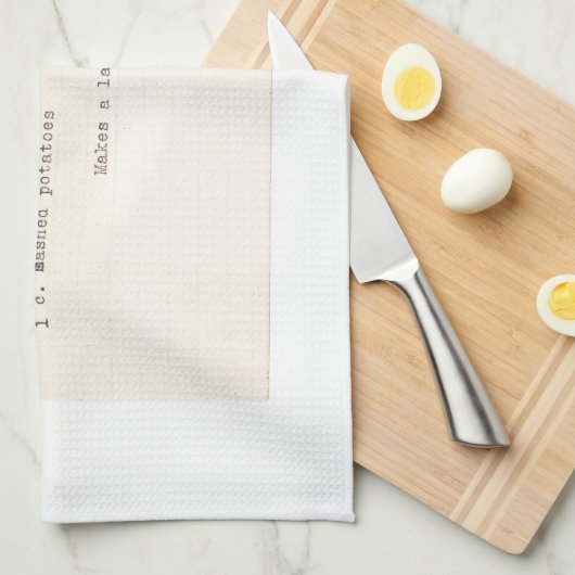 Addieren Sie Lieblingsrezeptgewohnheit Ihrer Küchentuch (Viertel Falte)