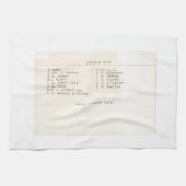 Addieren Sie Lieblingsrezeptgewohnheit Ihrer Küchentuch (Horizontal)