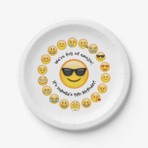 Addieren Sie Namen - das personalisierte Emoji Pappteller