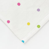 Addieren Sie Namen - GoldGlitzer-RegenbogenUnicorn Fleecedecke (Ecke)