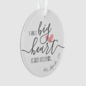 Addieren Sie Namen u. das Jahr, personalisiert Ornament (Vorderseite)